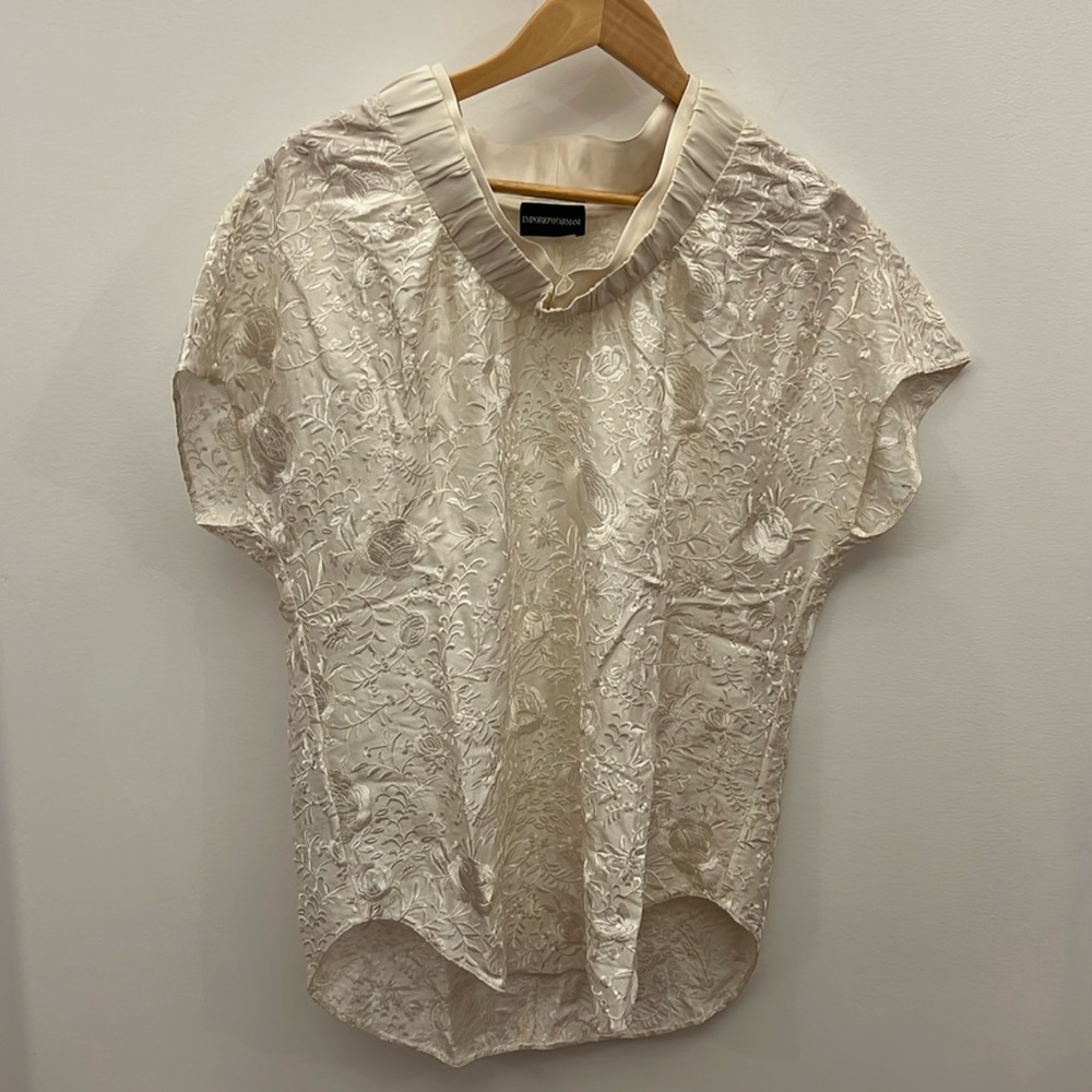 Embroidered Emporio Armani top